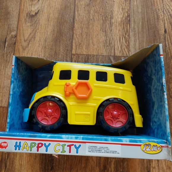 School Bus Toy Toddler NIB Dickie Toys Happy City - Picture 1 of 5